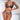 Conjunto de Lingerie Feminina Estampa de Leopardo em Renda Delicada